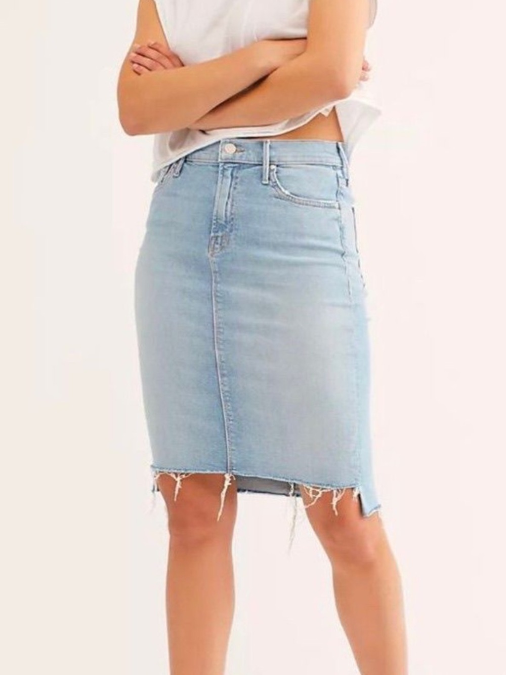 Mother Denim Pencil Skirt